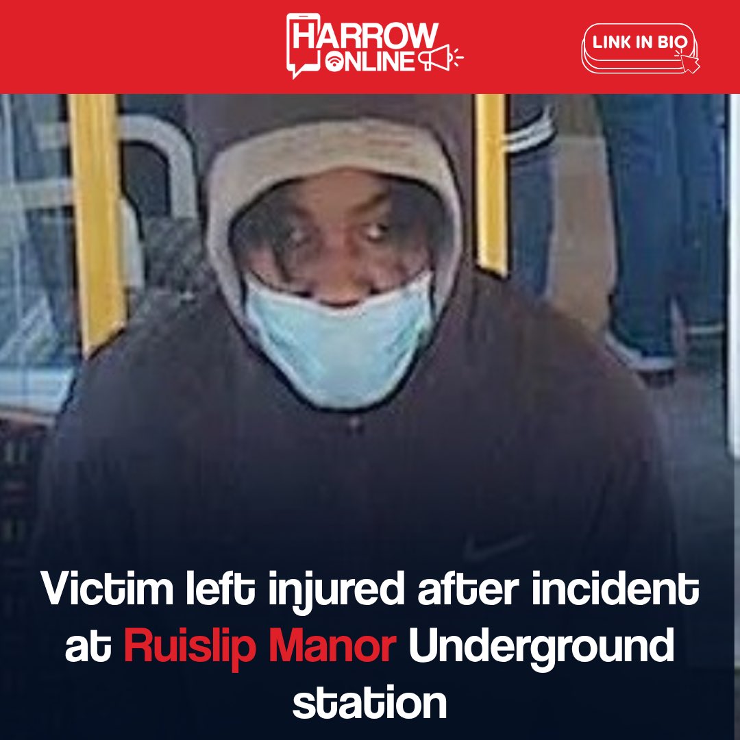 harrowonline's tweet photo. A CCTV image has been released after a man was assaulted at Ruislip Manor Underground station. #Ruislip #News https://t.co/zptIMi60Kc