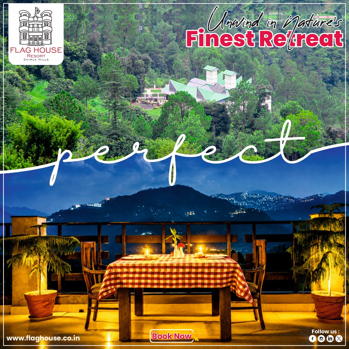 flaghouseresort's tweet photo. Nature is the perfect place to slow down, relax, and recharge. 🌳💚

📞 Call/WhatsApp: +91 81301 17322
E: sales@flaghouse.co.in

#flaghouseresort #shimla #relaxholiday #kufri #ResortLife #chail #himachalpardesh #junga #traveladventures #vacationmode #summerholiday https://t.co/YukDE9HMGh