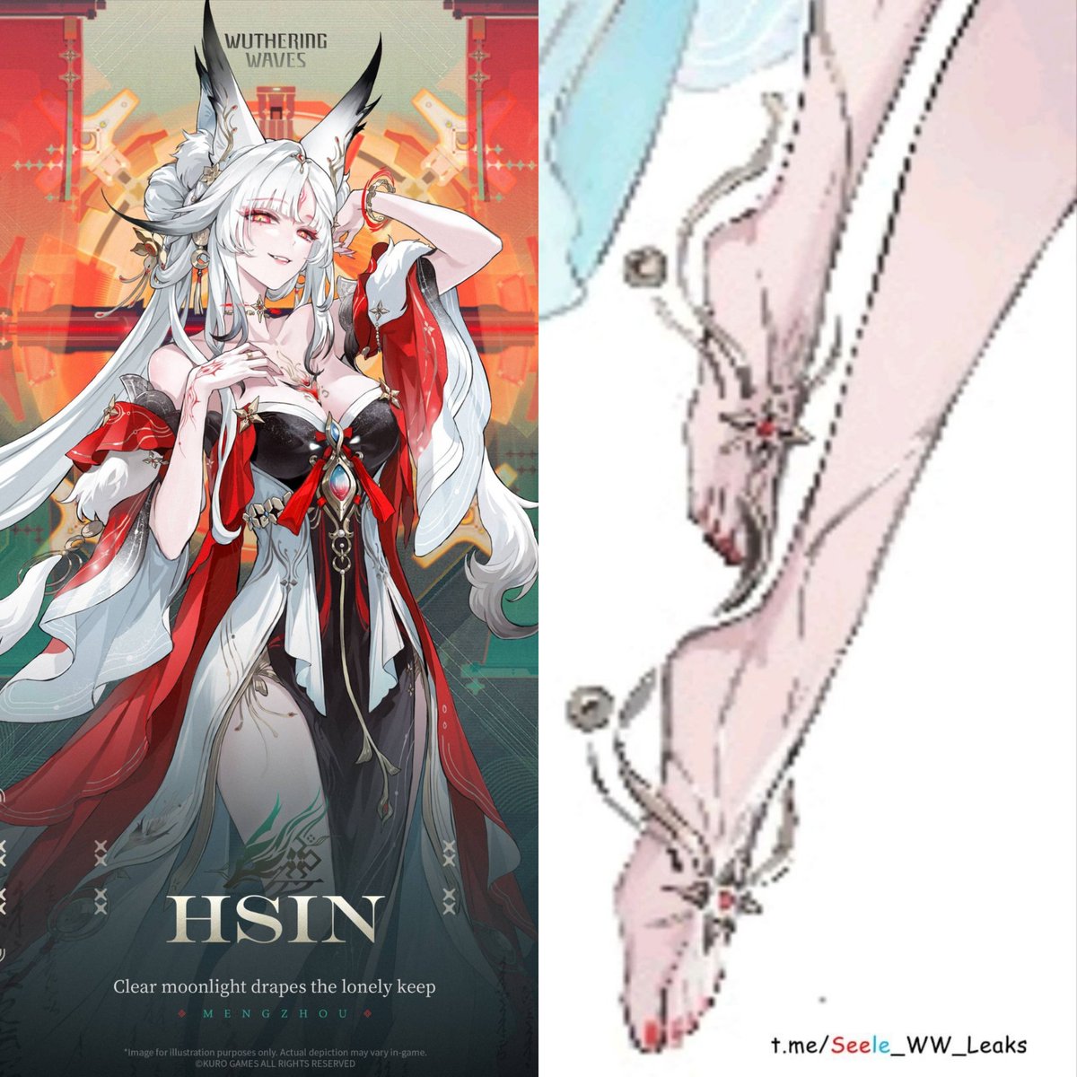wuwaguy's tweet photo. It seems... HSIN is BAREFOOT!? Noice 😋

#WutheringWaves #WuWaLeaks #鳴潮 #WuWaCollection #WuWaAnniversary https://t.co/zaDx8HO2i2
