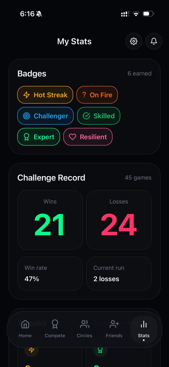 iDrawCircles_'s tweet photo. More and more people playing the challenges and 1 v 1 games with their friends in The Perfect Circle. I'm losing at my own game...

Update coming for random challenges, it will be best of 10 instead of 3.

Click "random opponent" and it will send invite to anyone on the app. https://t.co/SaPTweWbOY