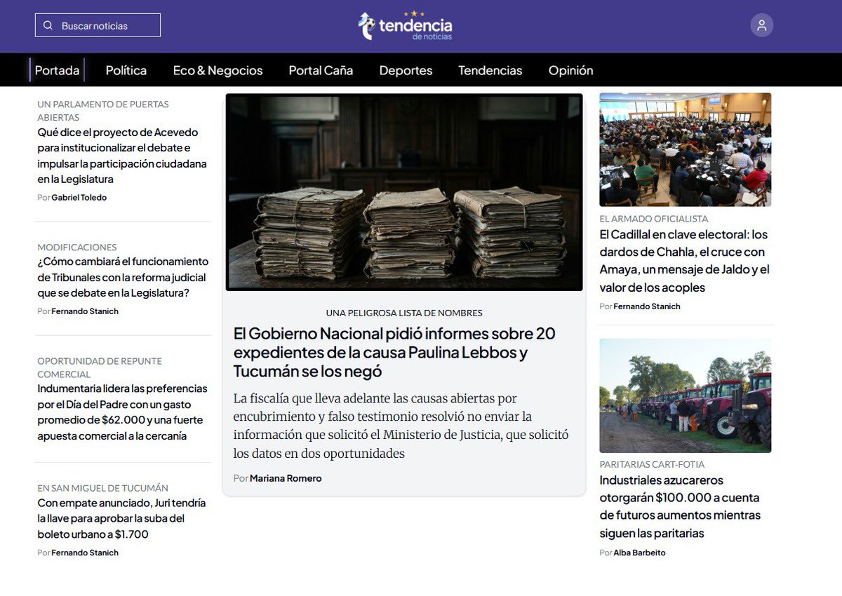 Josecitors's tweet photo. La tapa de @TendenciaDN 

#Periodismo https://t.co/MtKVo28XX6
