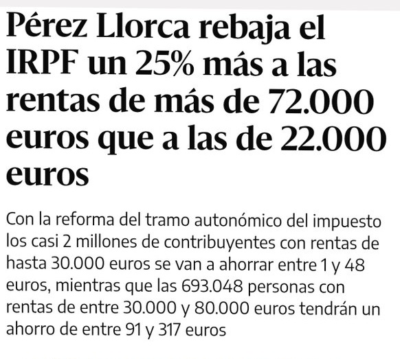 Apu_elrojo's tweet photo. En la Comunidad Valenciana te dan cita para el médico en 20 días, pero oye, que me ahorro 1€ en la bajada de impuestos, y eso compensa. https://t.co/mhthEVGDZR