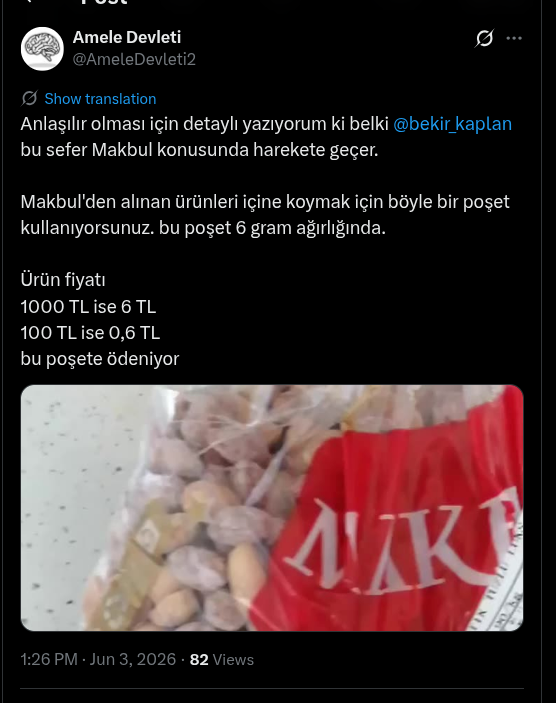 AmeleDevleti2's tweet photo. @bekir_kaplan Sn Bekir Kaplan vatandaşı korumak için sahada olduğunu iddia ediyor ama Makbul gibi mağazaların vatandaşı kazıklamasına bilerek göz yumuyor.

Makbul'den alışveriş yapan herkes %0,6 oranında kazıklanıyor ama @bekir_kaplan buna sessiz kalmakta ısrar ediyor.

Makbul dara almıyor! https://t.co/mA5CErdttD