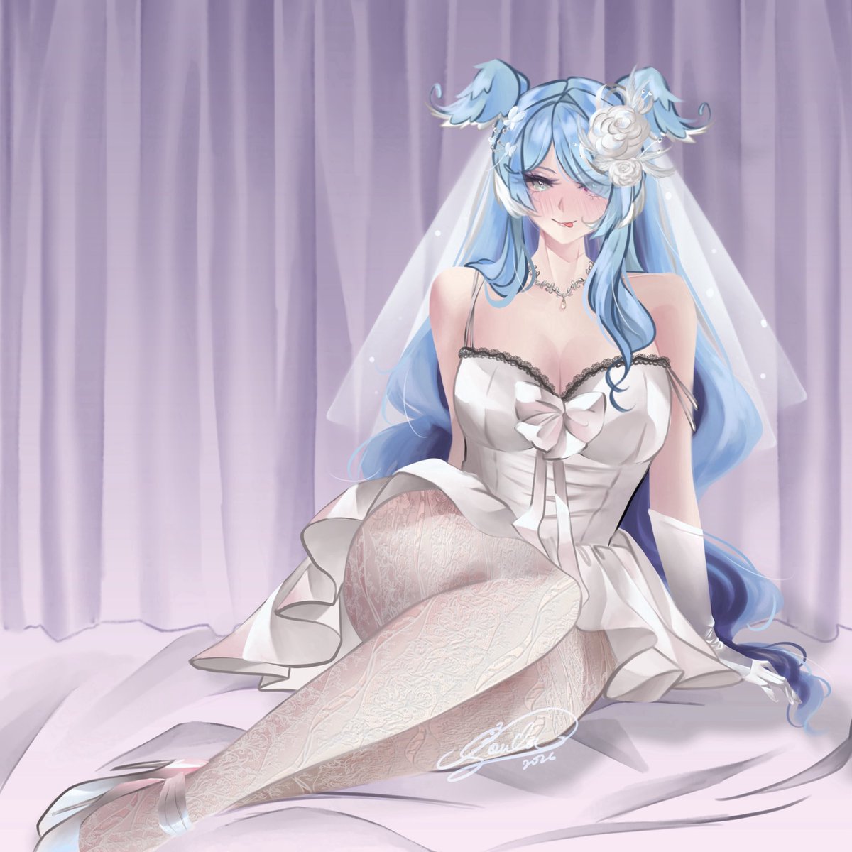 parasouladia's tweet photo. June Bride: Honeymoon 🌝 #絵リーラ #pendorART https://t.co/BFZs7PcjRr