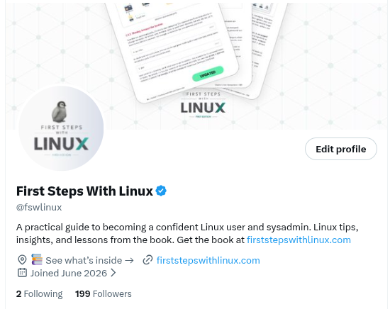 First Steps With Linux tweet media