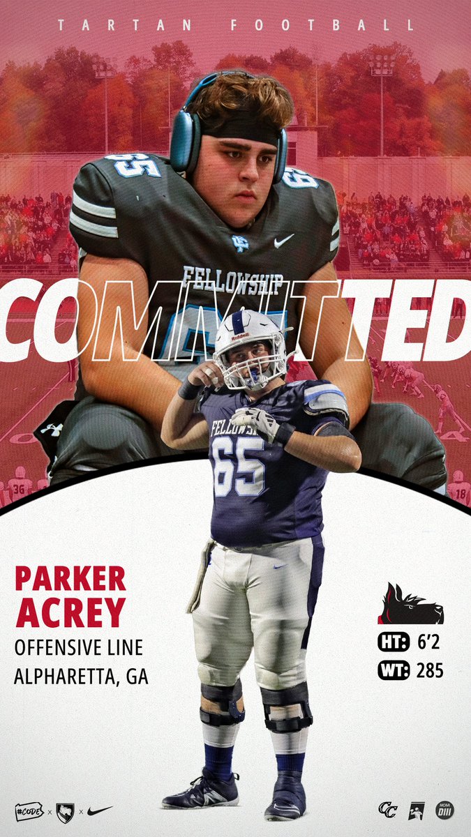 TartanFB's tweet photo. ❕❗️🚨#TartanFB26🚨❗️❕
.
👤: Parker Acrey
📲: @APark65 
📚: @CMU_DietrichHSS 
🏈: OL
🎥: https://t.co/mqCM9H45dF
🏠: @PaladinsFCS
📍: Alpharetta, GA
.
#CODE | #BYB | #RDT https://t.co/EQmIWwMh9G
