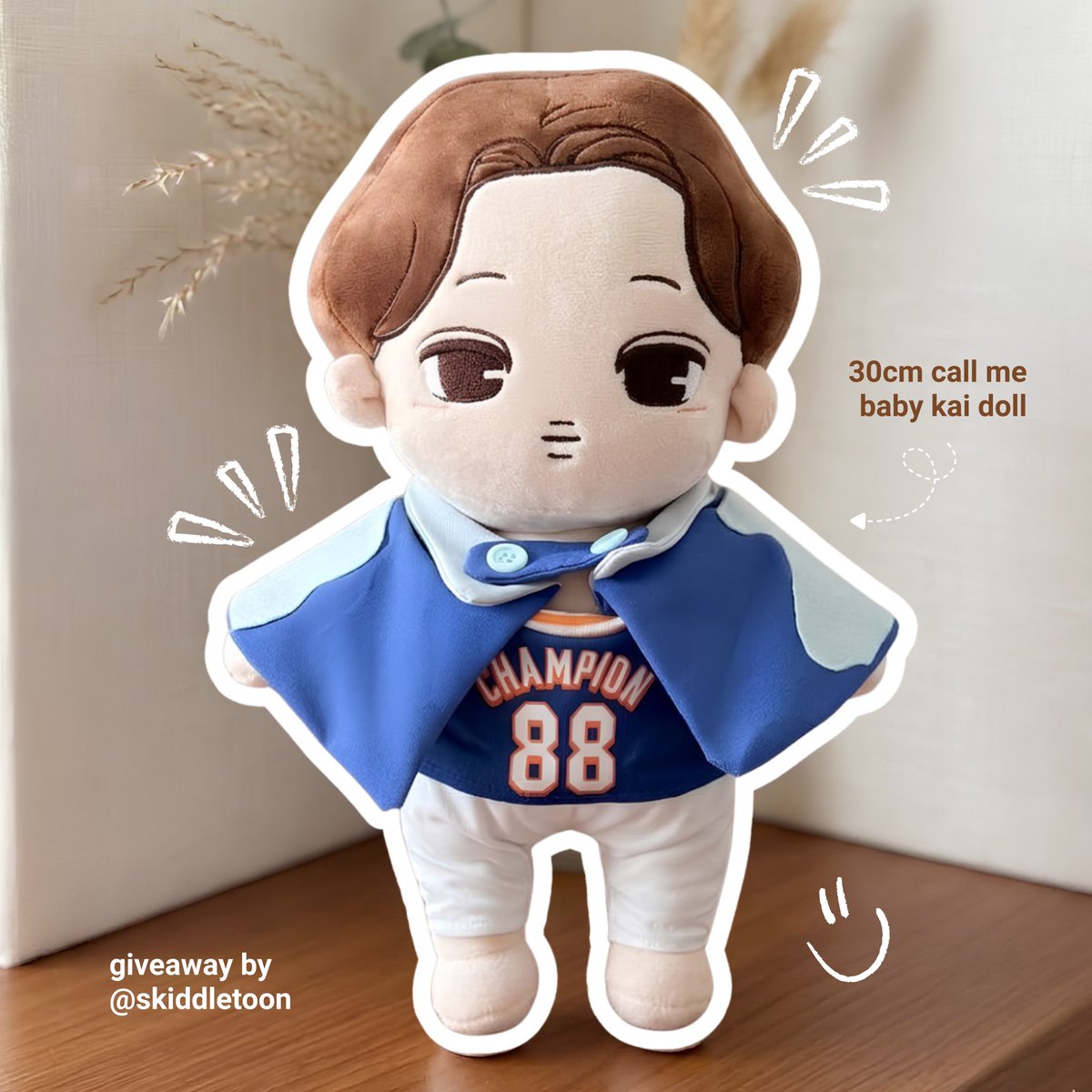 skiddletoon's tweet photo. EXO PLANET #6: EXhOrizon in Manila
Giveaway by @skiddletoon

🗓 July 4
📍Loc &amp; time: TBA

30cm Call Me Baby Kai Doll
- rt, like, mbf
- will private on d-day
- we’re going to place him at a random spot @ moa arena, paunahan po siya makuha 🥹 

#EXhOrizoninMANILA #EXO #엑소 https://t.co/wNqbXRSheN