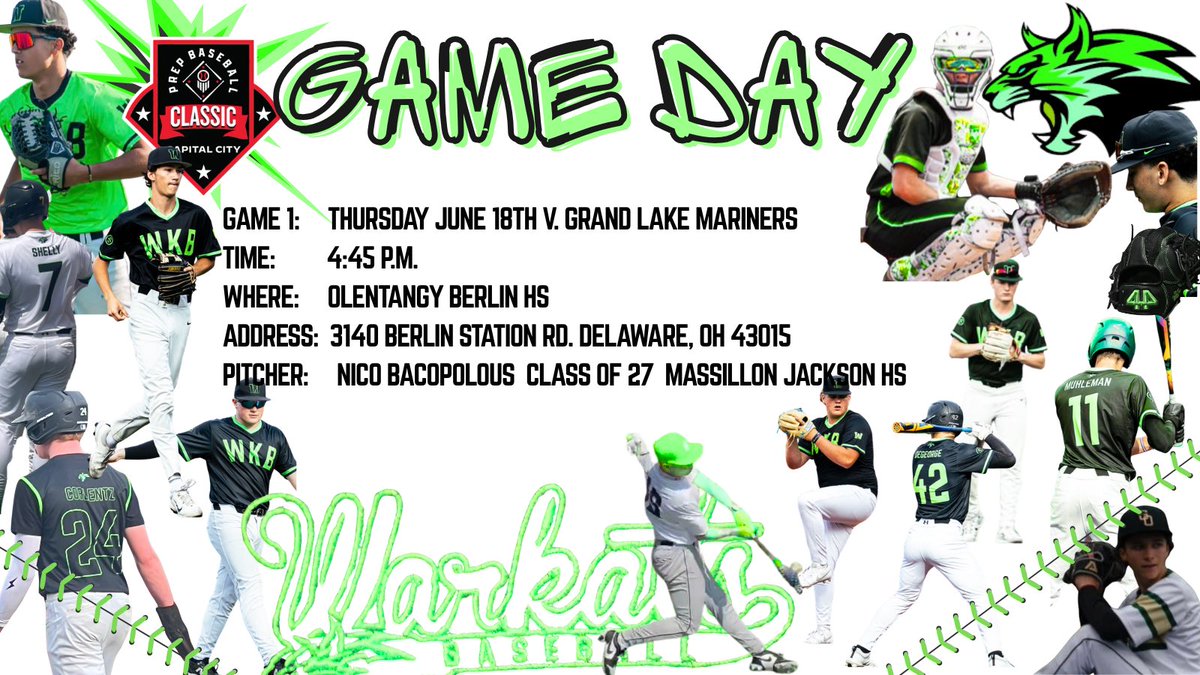 WarkatsHymes's tweet photo. Game Day 😎 @WWarkats @PrepBaseballOH https://t.co/ECi8Ojdois