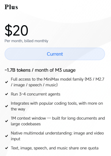 pcaruba's tweet photo. @ptremblay for what I need, this MiniMax offers an excellent plan. https://t.co/rAAd8ISoRU