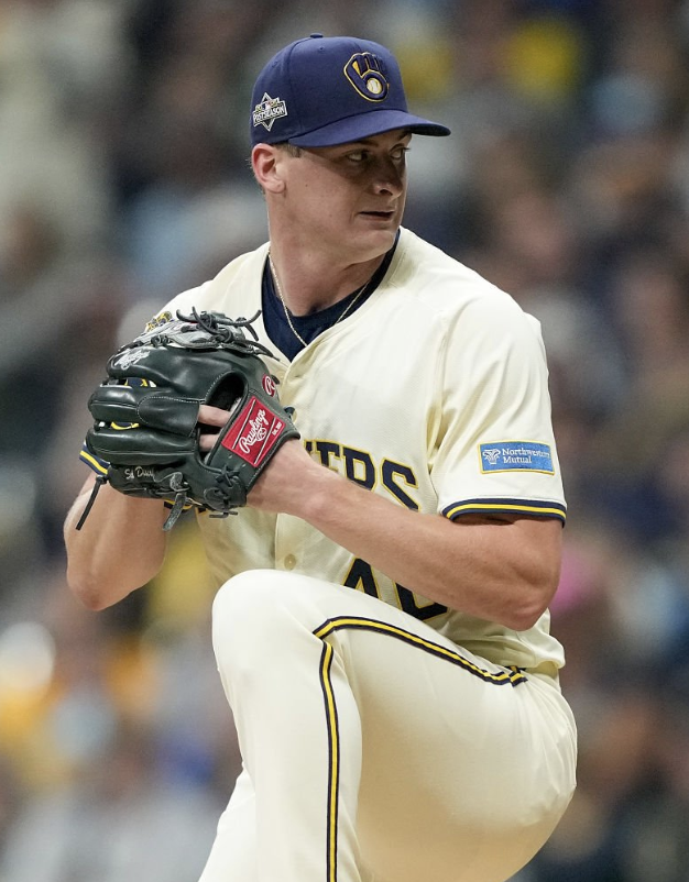 JustBB_Media's tweet photo. Quinn Priester will undergo season-ending first rib removal surgery and will be out 8-10 months, per @CyrtHogg.

Priester had a 3.32 ERA in 157.1 IP in his first year with the Brewers last season. https://t.co/HklvhNzvPQ