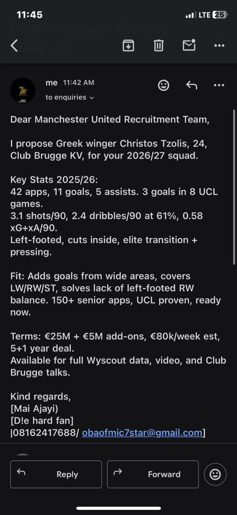 7venstarkitchen's tweet photo. @ManUtd check your mail. 

I sent a proposal for you to sign us (fans) Christie Tzozlis, arsenal wants to get him pls be fast and hijack the deal pls. 

@JasonWilcoxx @OmarBerrada  @carras16 @ManUtd @FabrizioRomano @David_Ornstein @UnitedStandMUFC  

#manchesterunited https://t.co/UUQIJX6iLI