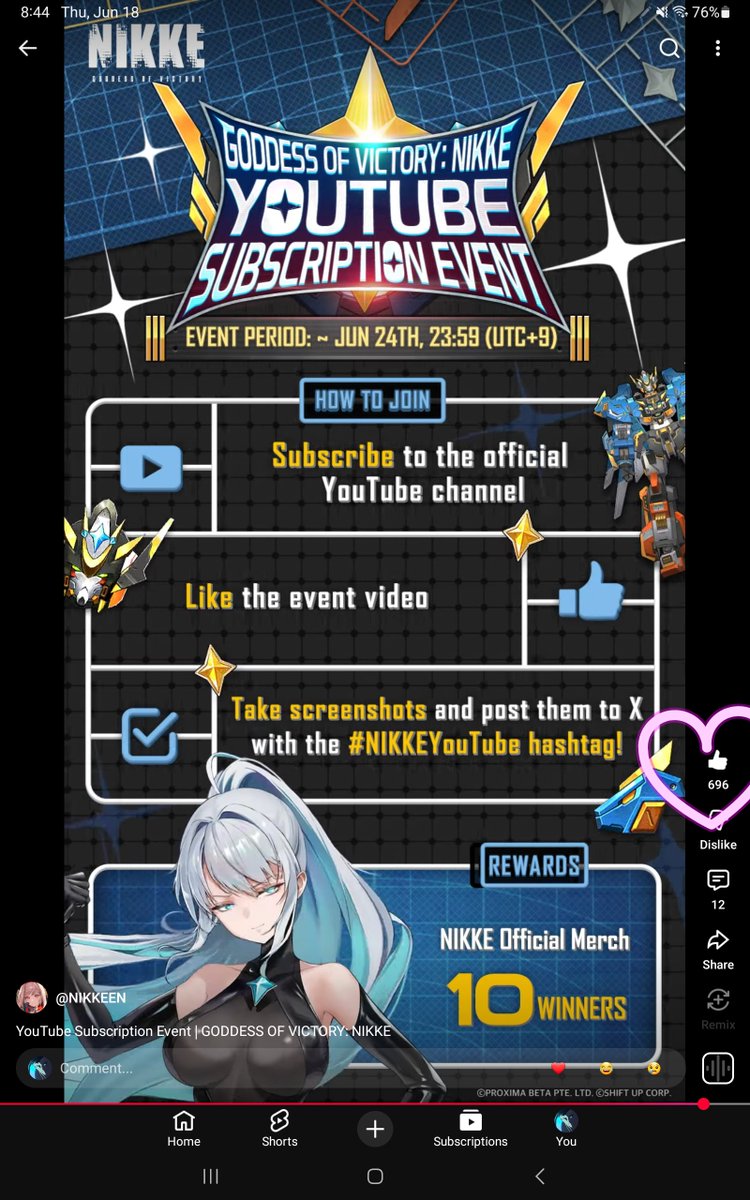 StanMend1er's tweet photo. Let's go! #NIKKEYouTube https://t.co/4MKKrbq6aA
