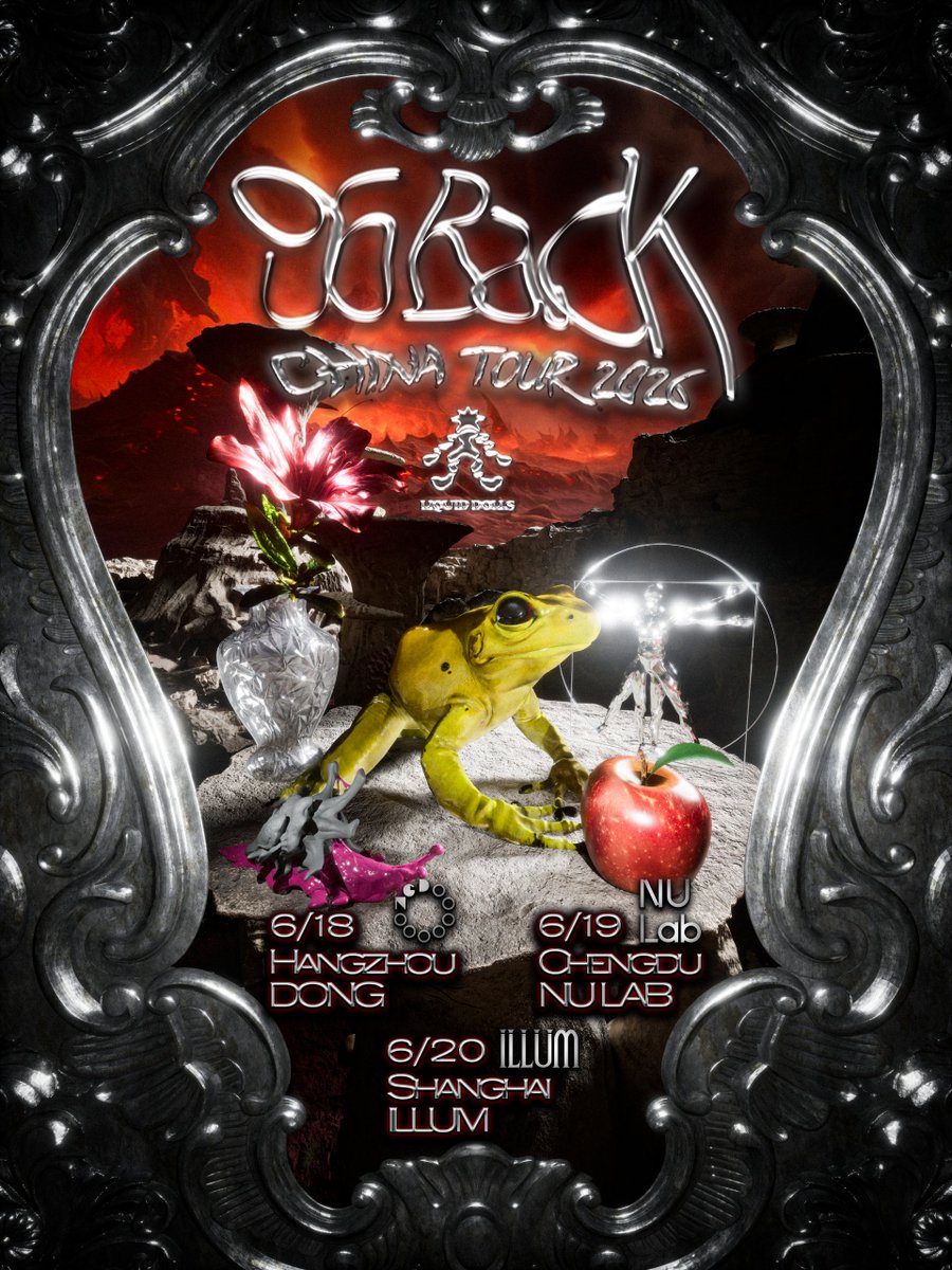 SayYesAsia's tweet photo. 96 Back China Tour 2026 π¬π§ π¬ π¨π³
6/18 Dong, Hangzhou
6/19 Nu Lab, Chengdu
6/20 ILLUM, Shanghai
Presented by LIQUID DOLLS @liquid_dolls_sh
Booked through SayYesAsia @sayyes_asia
@96_back @dong.hangzhou @nulab.cn @illum_club
#96Back #UK #SayYesAsia #ChinaTour #LIQUIDDOLLS https://t.co/IZttU8y6La
