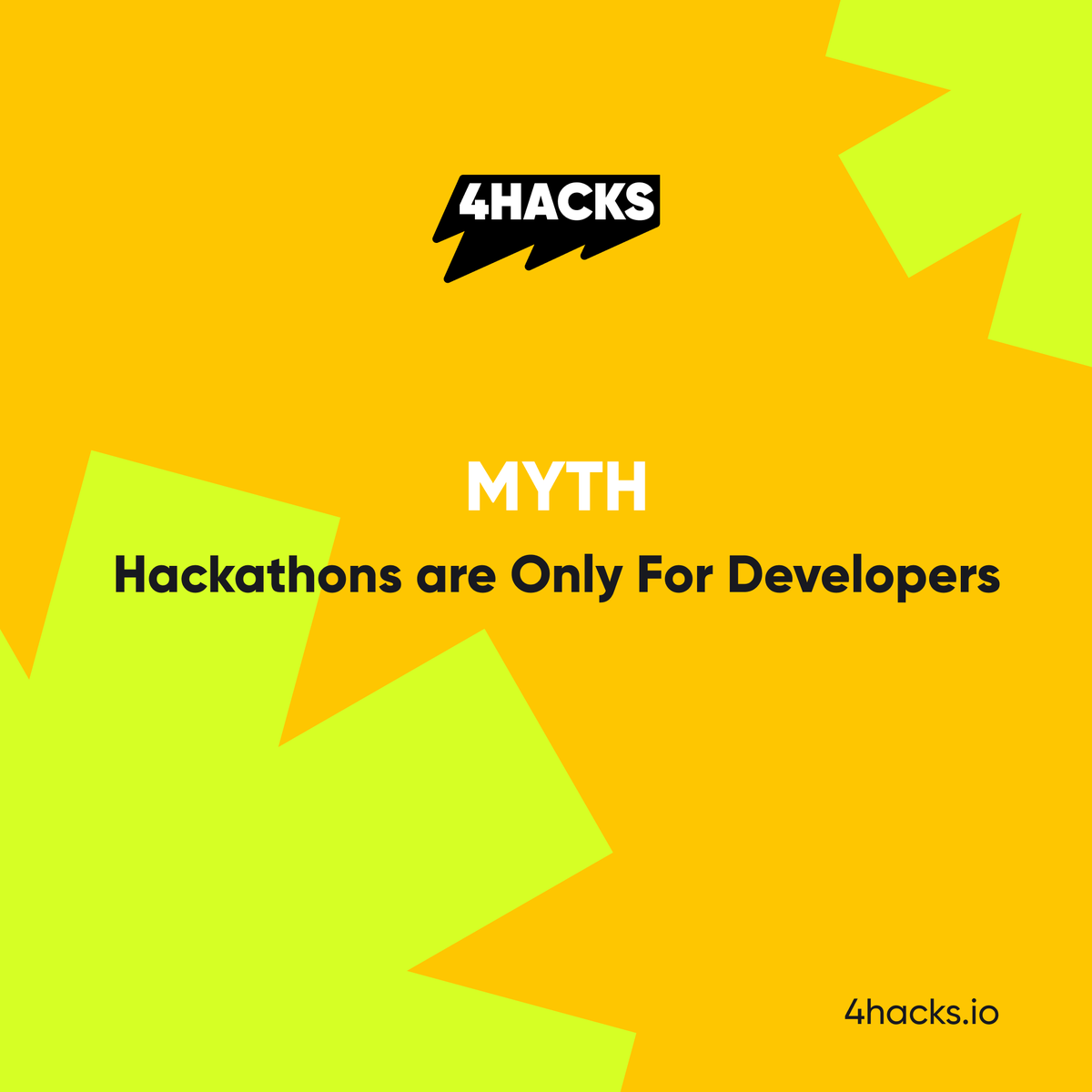 4Hacks_io's tweet photo. Myth: hackathons are only for developers.

Reality: the best hackathon teams always include:
💻 Developers → build the product
🎨 Designers → make it usable
📣 Storytellers → win the pitch
📊 Researchers → validate the problem

Find your role on 4Hacks 👇 https://t.co/X2VSUEy6u5