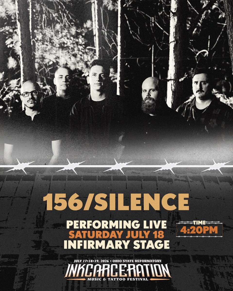 156Silence's tweet photo. We’re just one month away from @InkcarFestival 

Catch you at the Infirmary Stage at 4:20pm! https://t.co/hi4PISfyGh