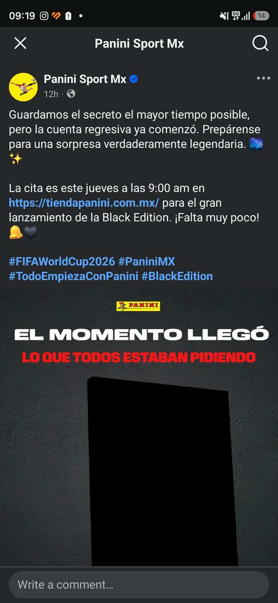 BrenCG_'s tweet photo. @Profeco @Profeco @PaniniSportMx dijo que sacarían a la venta la edición limitada del álbum del mundial color negro a las 9 am y no hubo nada porque habilitaron la venta durante la madrugada para que los revendedores se llevaran todo https://t.co/NzJMrtG2oL