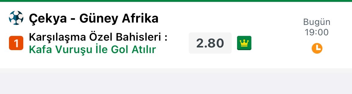 partizann_7's tweet photo. Çekya - Güney Afrika

İki takımıda ilk maç beğenmedim. Çekler diziliş yönüylede kanat ortalarıyla tehlikeli olmak isteyecekler gibi duruyor. Schick en büyük silah. Bu 3 seçeneği alıyorum. Herkese bol şans. https://t.co/PtolTjVkDM