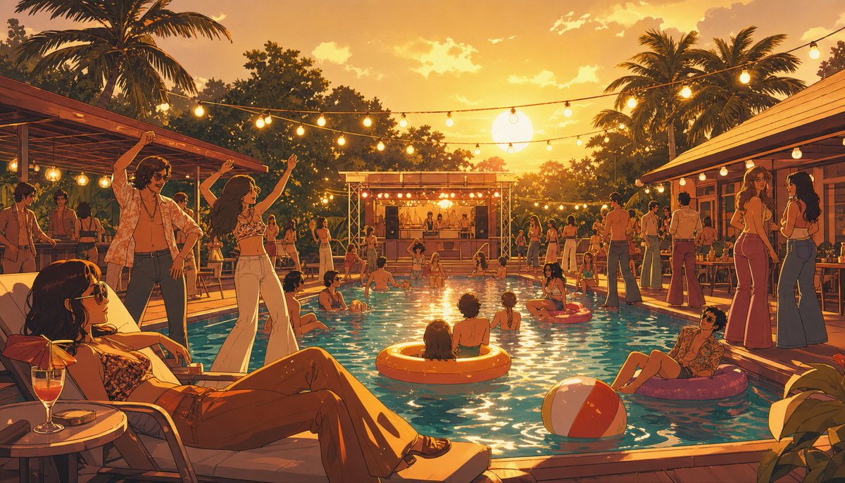 designbyArif's tweet photo. Pool Party via @AdobeFirefly #madewithfirefly #communityxadobe https://t.co/OUYrCormQu
