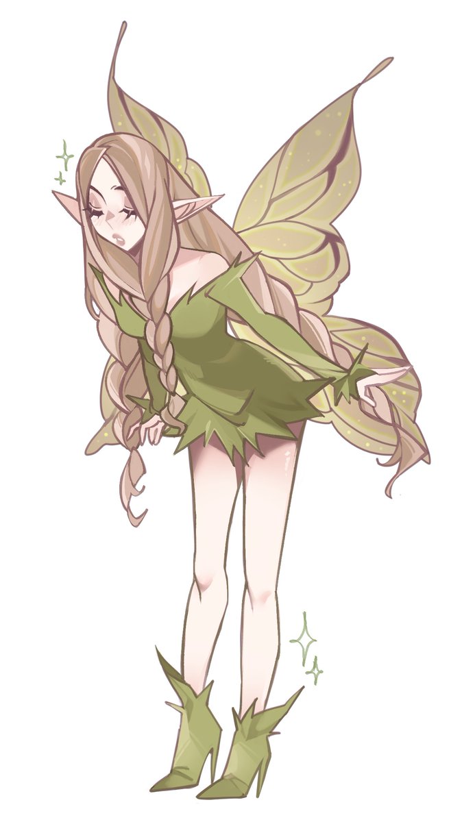 StupidNeko11's tweet photo. so i tried rendering again with my little fairy gal, she still has no name, any suggestions ? https://t.co/3S5JKRorPz