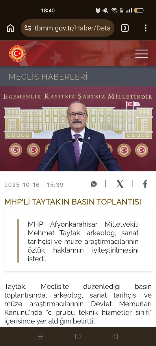 sasmaz52403's tweet photo. @MehmetTaytakMHP Sayın Vekilimiz, bu konuda ilk günden itibaren yanımızda oldunuz. TBMM'de mağduriyetimizi dile getirdiniz. Sizlerden yeniden destek bekliyoruz. Konunun takipçisi olmanızı, ilgili makamlarla görüşmenizi ve gerekirse yasal düzenleme sürecine öncülük etmenizi arz ediyoruz.
Kültürel miras uzmanları, arkeologlar, sanat tarihçileri ve müze araştırmacıları olarak verilen sözlerin hayata geçmesini bekliyoruz.