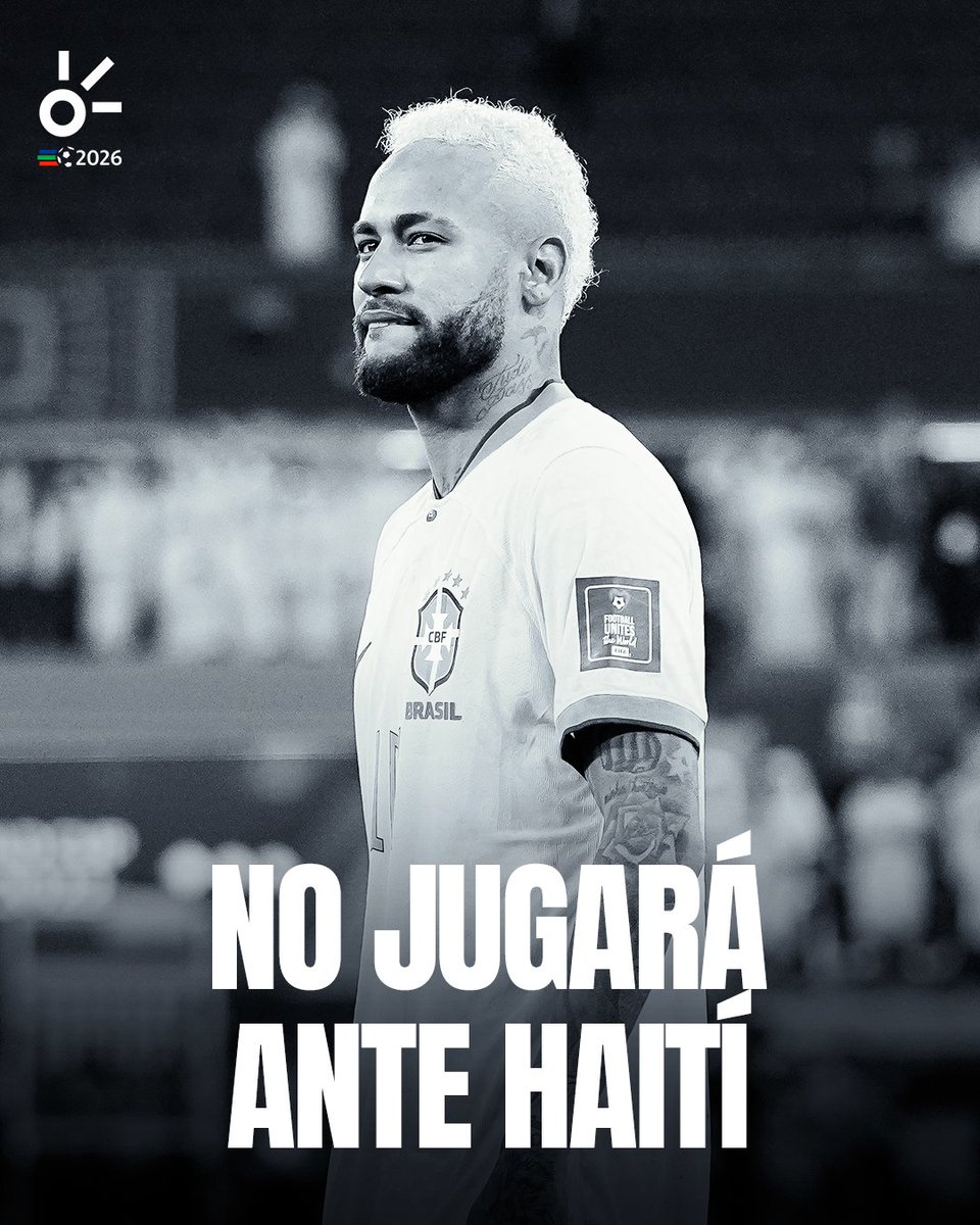 ClaroSports's tweet photo. ¡BRASIL SEGUIRÁ SIN NEYMAR! 😔

La Canarinha confirmó que el crack tampoco estará disponible para su segundo partido del Mundial.🇧🇷
El delantero continuará con su proceso de recuperación por molestias físicas y permanecerá en Nueva Jersey, donde seguirá un plan especial de trabajo médico y físico alejado de la dinámica del grupo. 🏥⚽

Brasil espera recuperar a una de sus máximas figuras lo antes posible, pero sin arriesgar su estado físico en plena justa. 👀