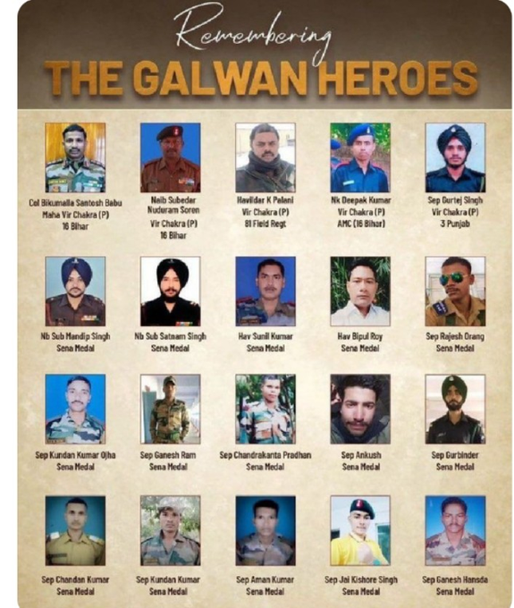 Unvisible187's tweet photo. Never ever forget this.  Our heroes who defended our country with their blood.   #GalwanDefender https://t.co/oaHX58BGmd
