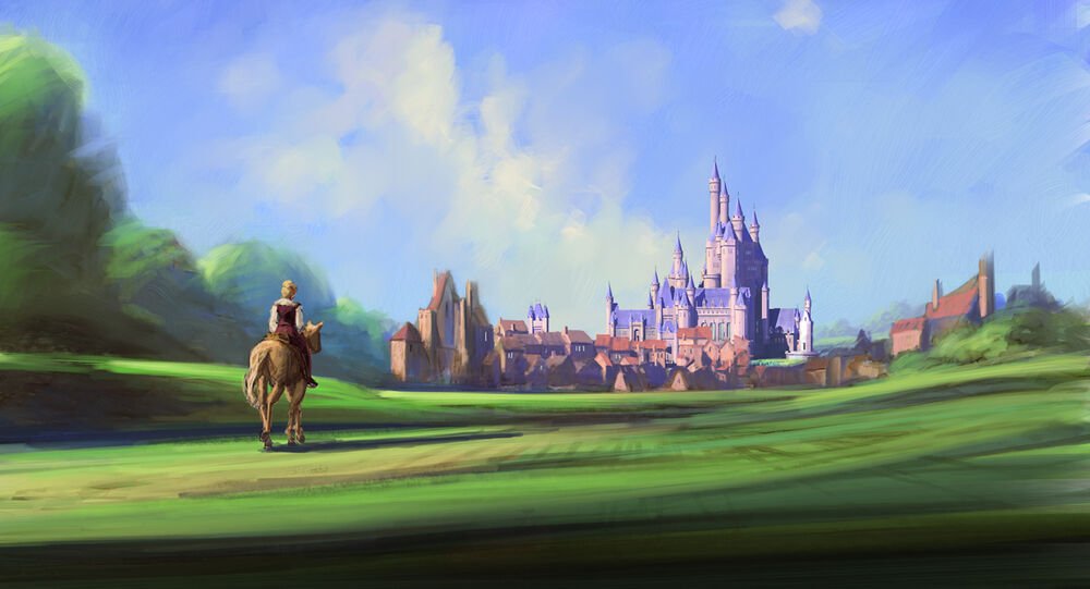 reminiscinbby's tweet photo. the concept art of barbie and the three musketeers (2009) by walter p. martishius https://t.co/y8NgcOClUt