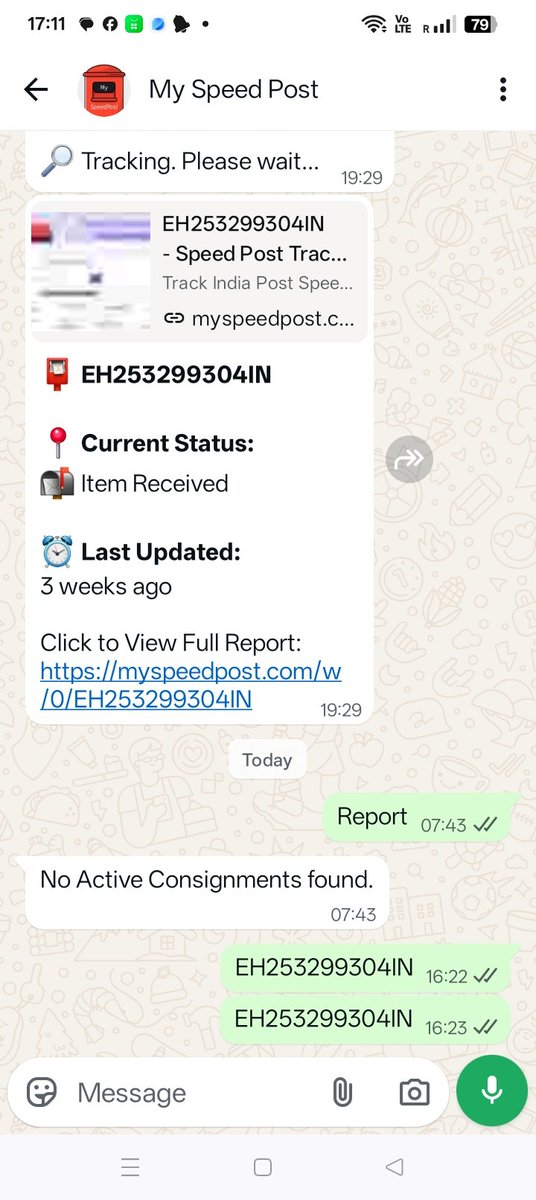 DivyaSh39344715's tweet photo. @IndiaPostOffice @veeruthakur409 @IndiaPostOffice please reply 
Where is my speed post parcel 
Who is responsible for loss 
Show me proof of delivery 
Hundreds of message I have sent but you are purposely ignoring. Plight of ordinary citizens in India @RailwaySeva @cpgrams @CMOfficeWB @JM_Scindia @MemeStarSol https://t.co/oxYnfKYRXT
