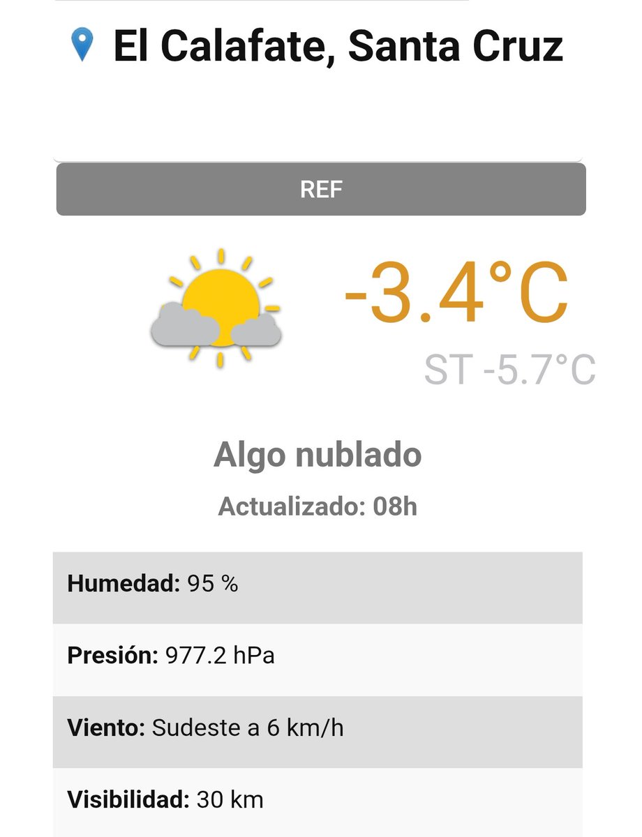 PelTemp's tweet photo. Muy buenos dias, los datos del clima en la hermosa ciudad de #elcalafatetierradeglaciares

#clima
#otoño2026🍁🍁🍁
#patagoniaargentina🇦🇷 https://t.co/HFArYMANpn