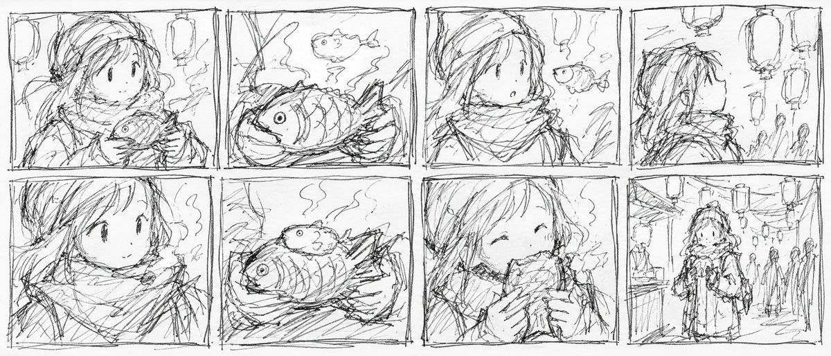 Anime Storyboard Sketch from Reference
