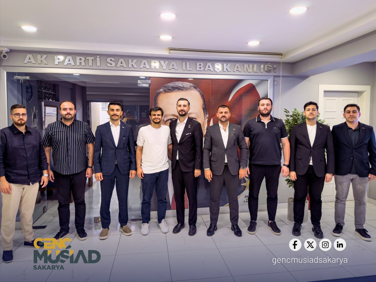gmsakarya's tweet photo. 🤝 AK Parti İl Gençlik Kolları Ziyareti

Genç MÜSİAD Sakarya Olarak, Hüseyin Serdar Akgün’ü Ziyaret Ettik.

Gençliğe Yönelik Çalışmalar Üzerine Verimli Bir İstişare Gerçekleştirdik. Misafirperverlikleri İçin Teşekkür Ederiz. 🤝 https://t.co/alHnnhucjS