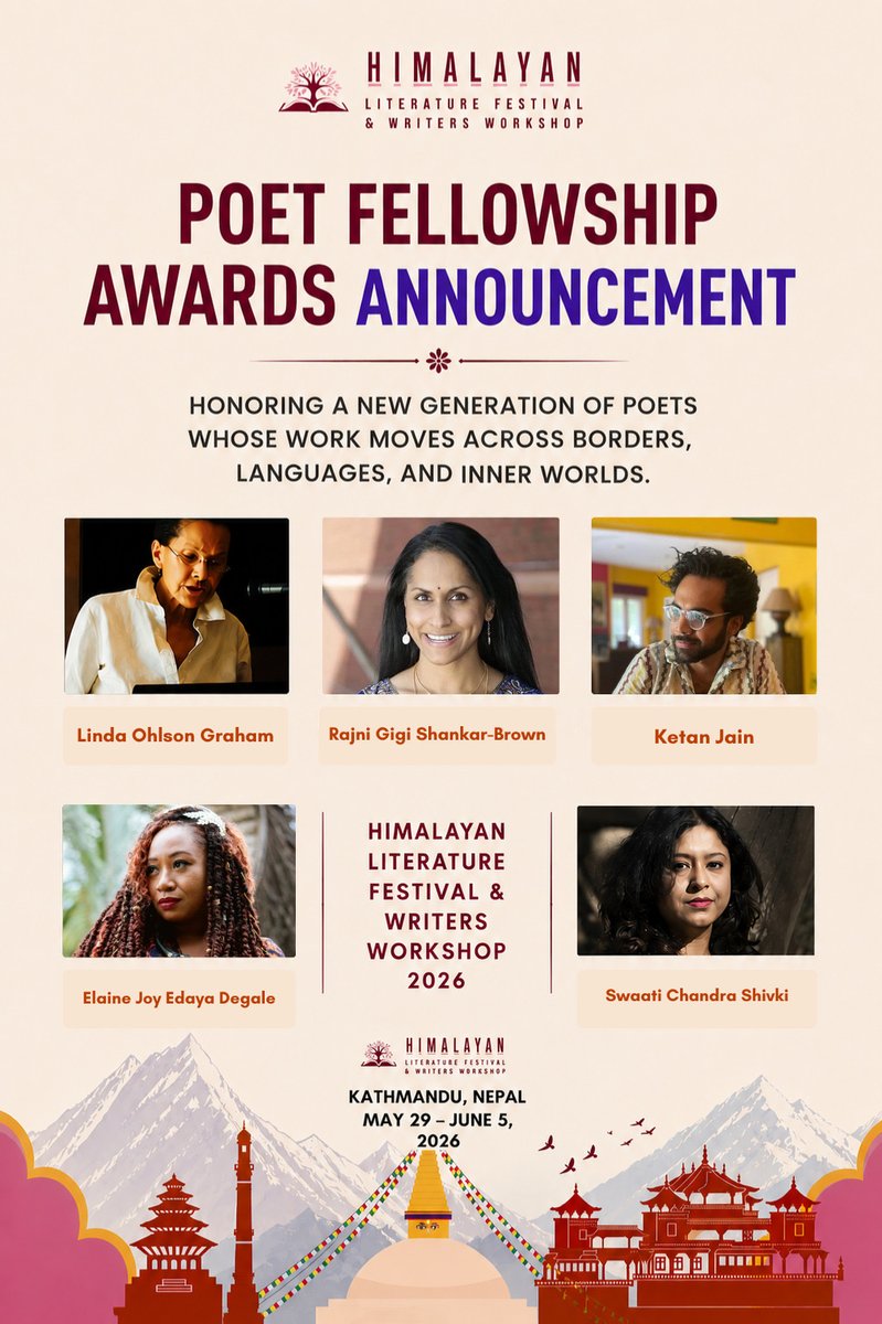 SouthAsianUni's tweet photo. Congratulations to Dr. Swati Chandra, Assistant Professor of English, on launching her debut fiction, #TheRoomAboveTheGutter, at the #HimalayanLiteratureFestival in #Kathmandu and on receiving the Poet Fellowship Award 2026.

#SouthAsianUniversity #SAU #FacultyAchievements https://t.co/jw5TrHN14a