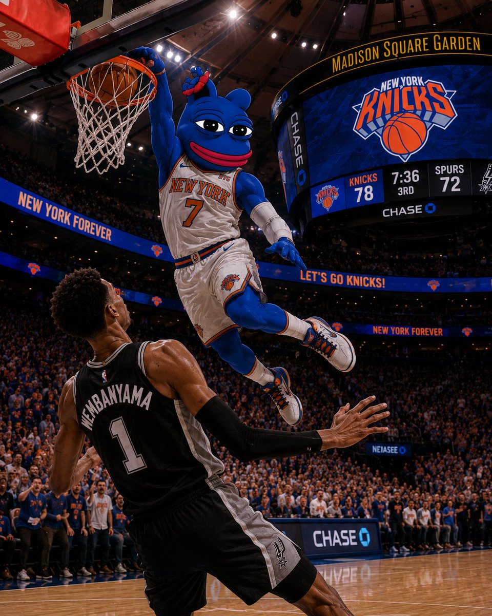 blepecoinbase's tweet photo. The Knicks waited decades.
The fans never gave up.
The city never stopped believing.
Championships aren't won by those who quit when it's hard.
They belong to those who never give up.
That's New York.
That's $BLEPE.
#Knicks #Blepe
๐๐ธ๐ https://t.co/KilR3BqI9O
