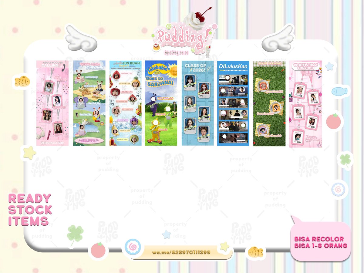 🍧⋆˚࿔ pudding design desain grafis 𝜗𝜚˚⋆🍮 tweet media