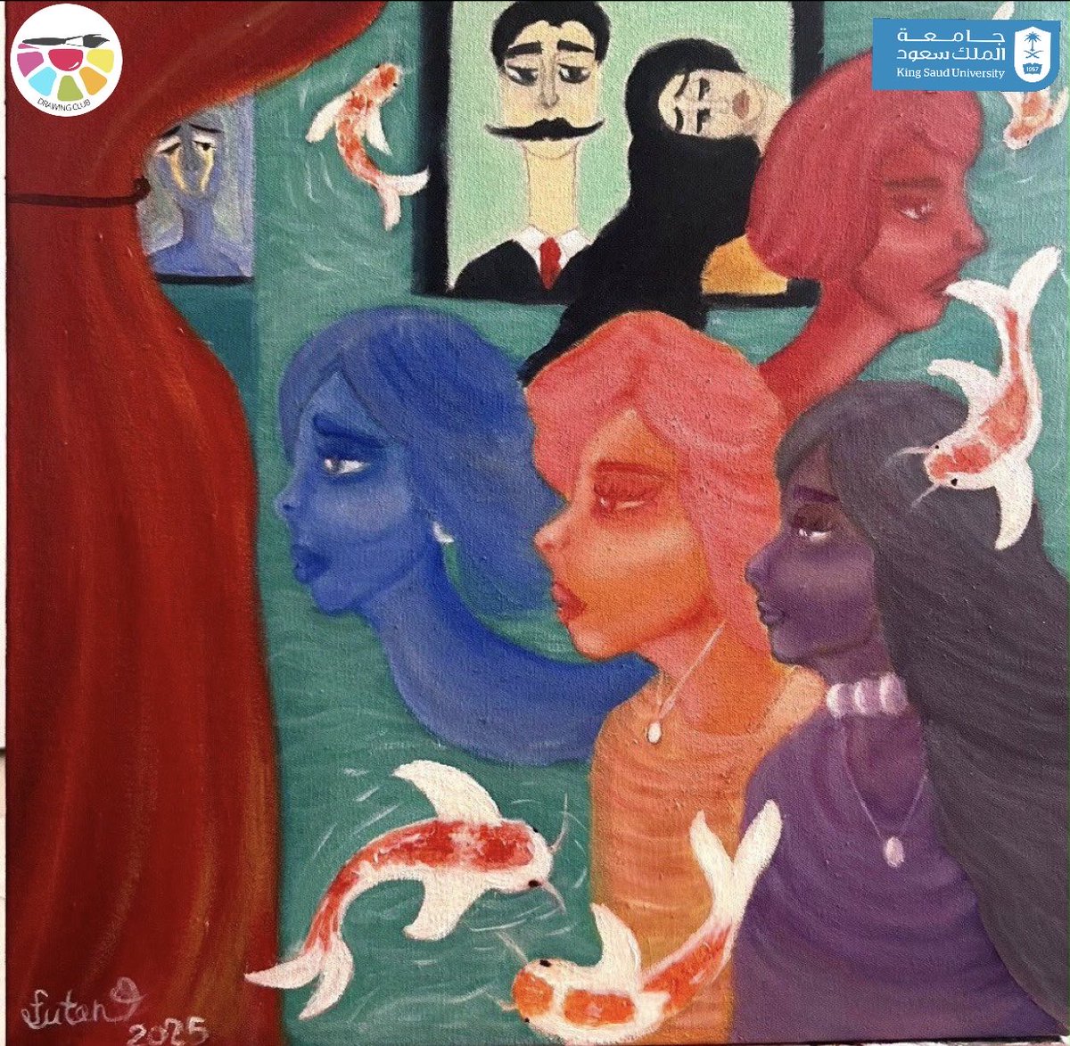 drawingg_25's tweet photo. أعمال المبدعه الفنانه /فتون السبيعي 
من طالبات برنامج الرسم الحر بنادي المرسم ومجموعتها ماوراء البحار 
#عمادة_شؤون_الطلاب #نادي_المرسم https://t.co/DZzJcFxlrE