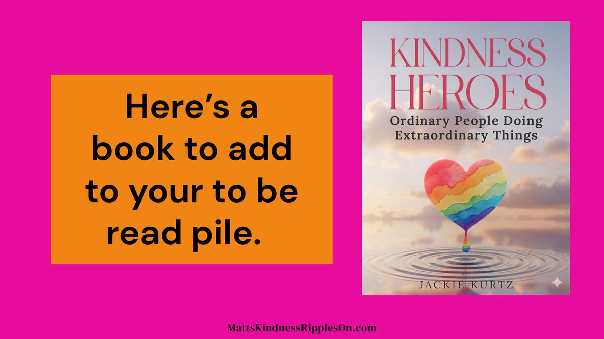 MattsKindness's tweet photo. Looking for your next read? Add Kindness Heroes to your list, it’s a simple, uplifting reminder of the power of everyday kindness. 💛

#KindnessHeroes #BookLovers #GoodInTheWorld #ReadMore https://t.co/uzh42h3ssh