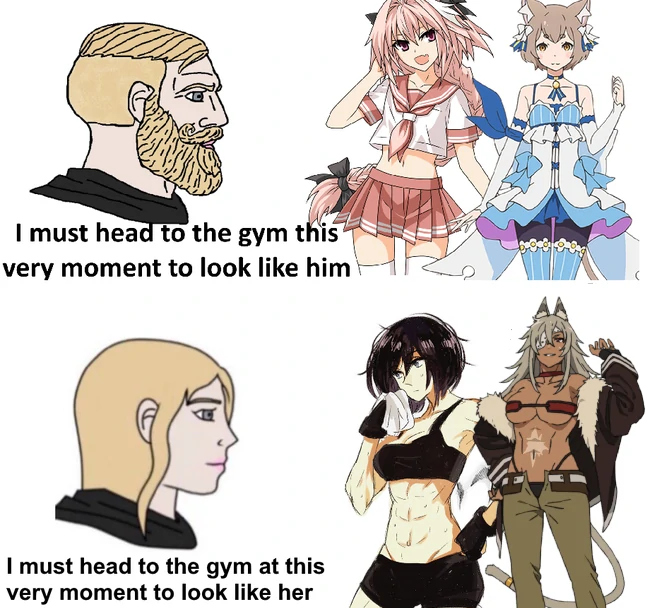 fitness_femboy's tweet photo. Both are based - work towards the goals you personally want! https://t.co/LOG3RgCj6p