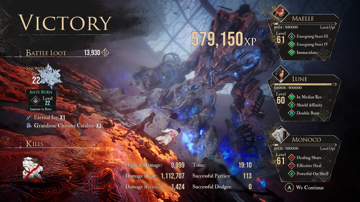 gamefreak431's tweet photo. One million damage: 9,999 damage at a time. 0/10 do not recommend. 

Just because you can take on Frozen Hearts, doesn't mean you should until you have a way to limit break. https://t.co/P07Y4TYLPB
