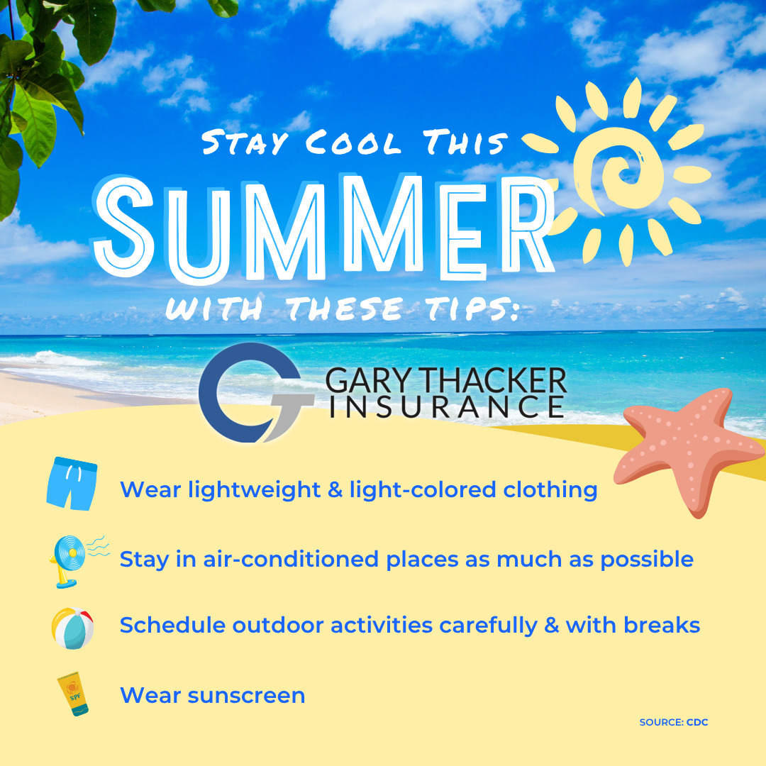 GaryThackerIns's tweet photo. Stay safe this summer with these tips.

#summer #staycool

Contact us at 706-866-8283 or info@garythackerinsurance.com https://t.co/aUWudbI2R2