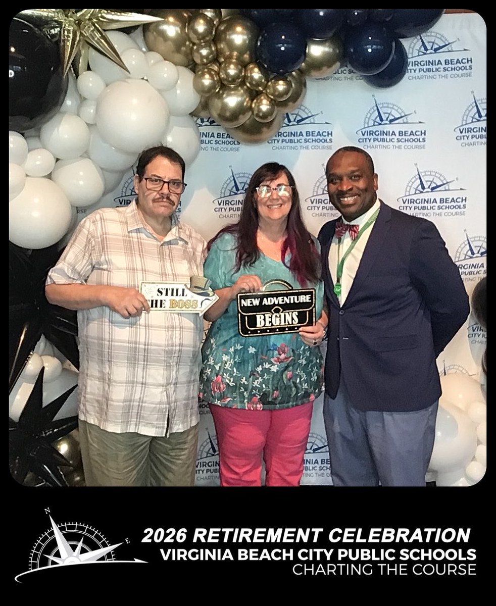 ragryphons's tweet photo. Happy Retirement to Ms. Simone! We thank you for all your years of service and wish you well in this next chapter of life! @vbschools https://t.co/UM9LHtLEer