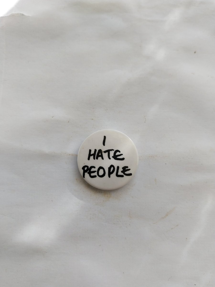 OldBadgesDaily's tweet photo. Day 135. Anti~Nowhere League #IHatePeople @IHatePeople https://t.co/dlYYTRRoQo