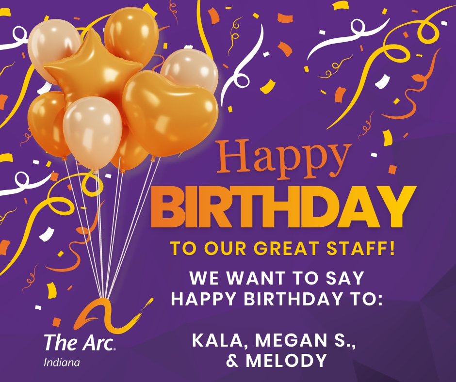TheArcIN's tweet photo. Cue the confetti, cake, and birthday cheer! 🎉🎂✨

We’re celebrating our June birthdays and sending a little extra joy to the team members who make The Arc of Indiana brighter all year long. 🧡

#TheArcOfIndiana #TeamArc #StaffCelebration #HappyBirthday https://t.co/Gdybqyz2mE