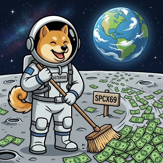SPCX69_eth's tweet photo. SPCX69 on the moon cleaning up all the liquidity. 🧹🚀🌕💸 https://t.co/IrEc9KDCl8