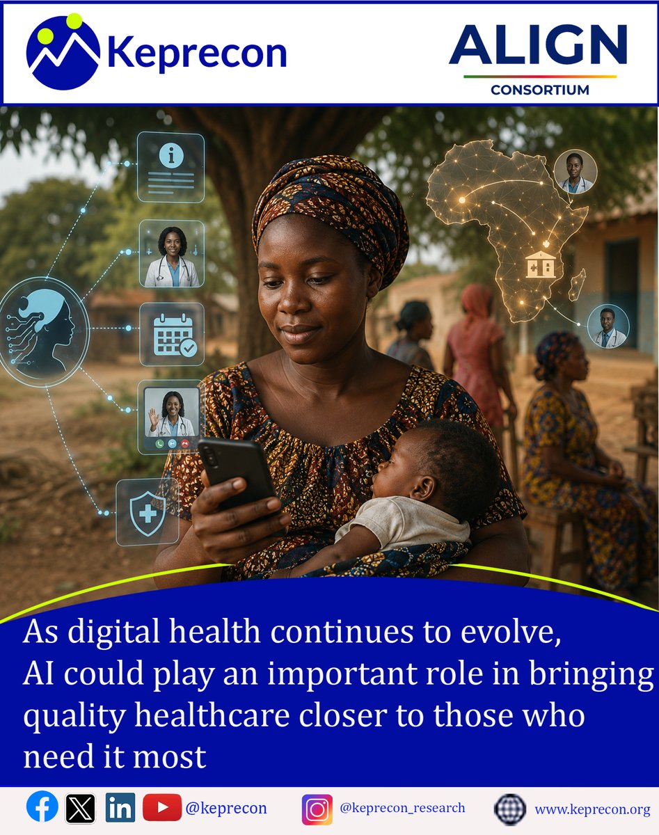 keprecon's tweet photo. What if artificial intelligence could quietly reshape how women access reproductive health services? An AI-powered platform could serve as a first point of support that helps women find reliable, verified health information. It could also connect them to licensed healthcare providers in a safe and structured way. Through the same platform, women could book appointments without unnecessary delays or confusion in the system. It could further enable access to virtual consultations directly from their phones, making care more reachable.
For many, the challenges are not only medical but also practical, including long distances to health facilities. There are also delays in referrals and misinformation that often spreads faster than accurate information. When thoughtfully designed, AI can help bridge these gaps by directing women to the right care early and more efficiently. It can also flag risks that require urgent attention and streamline how patients move through the health system. Importantly, it can support healthcare workers by easing routine workloads so they can focus on more urgent cases while ensuring more timely and responsive care delivery.
#AlignKenya #HealthInnovation #AIHealthcare #HealthInnovation
@MOH_Kenya @KenyaMedics_KMA @MediaCouncilK @kenyadental @PSofKenya @KEMRI_Wellcome
@ppbkenya @KenyaGovernors @Kmtc_official @HennetKenya