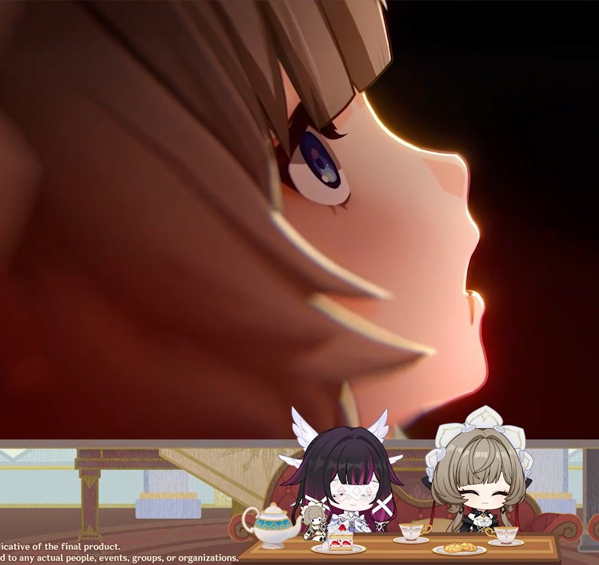 Genshin_HU_Info's tweet photo. Sandrone getting Impaled in the back and here the Chibies are like "Yaaaaay"

#GenshinImpact https://t.co/QEtyzWyTty