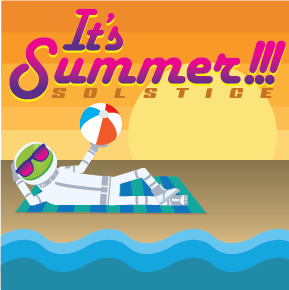LearnWithNASA's tweet photo. Sunday, June 21, marks the arrival of summer in the Northern Hemisphere.🏖️

Celebrate the longest day of the year &amp; use the summer solstice as a spark for STEM learning with resources &amp; activities in this week's NASA EXPRESS!😎

Get started: https://t.co/yW9KRQ10ma https://t.co/urpxuND03o