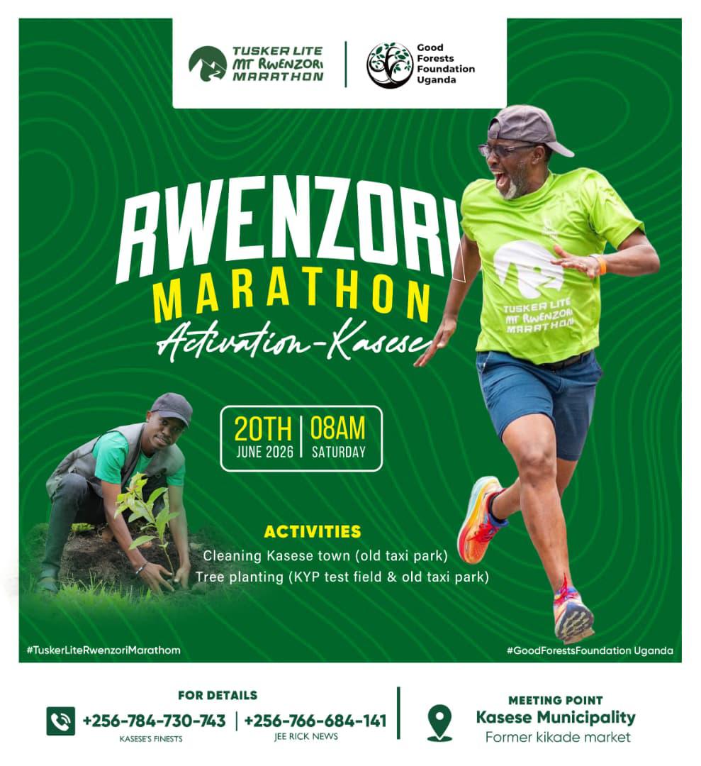 prince_wako's tweet photo. We can't just continue talking about global warming and it's effects without actually acting upon it, making adjustments where need be.
Join the @RwenzoriMarathn Team of Kasese this 20th June in an activation that's also going to focus on Tree planting and a Clean up to protect the environment, in partnership with @GoodForestsUg , sensitizing the community.

#TuskerLiteRwenzoriMarathon 
#GoodForestsFoundationUg