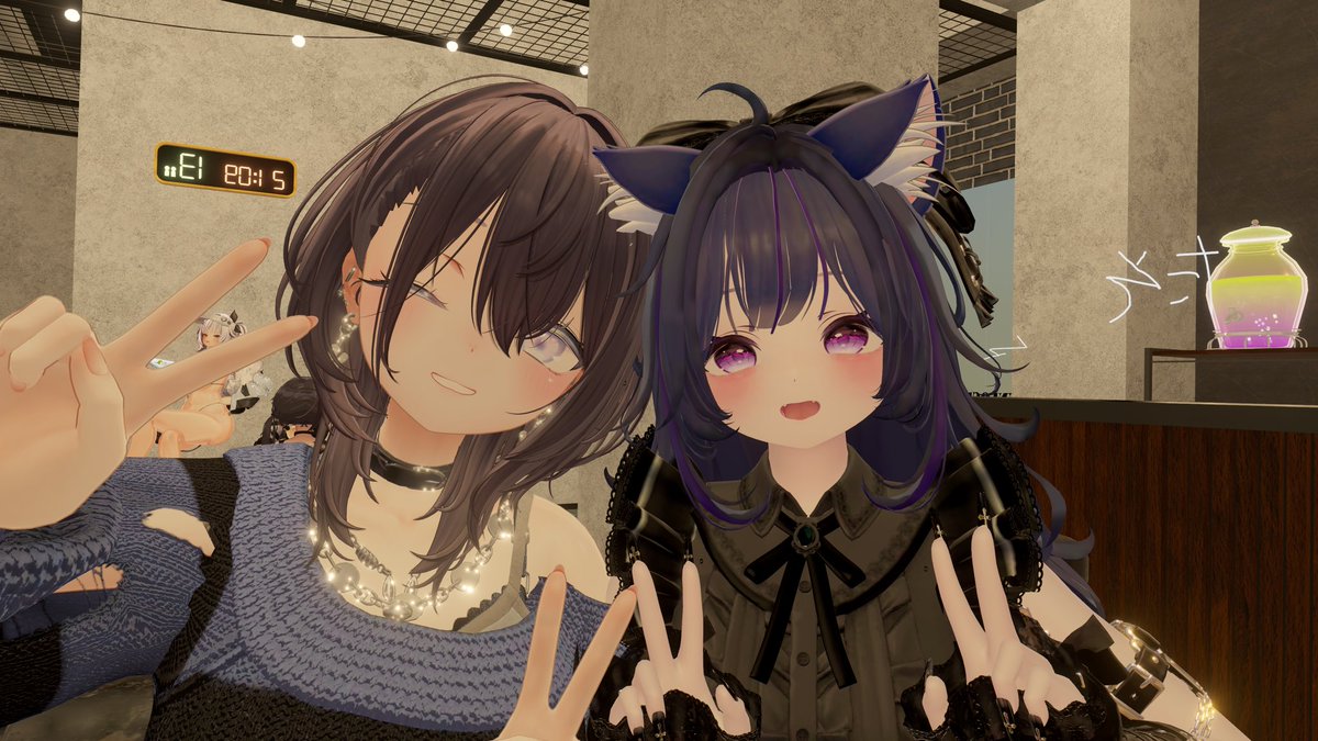 ChisetsuVR's tweet photo. 今日はゆずちゃんとペア接客🫶
もうすぐオープンですฅ^•ω•^ฅ

#Lafamilia_vrc https://t.co/FjqsA78rsK