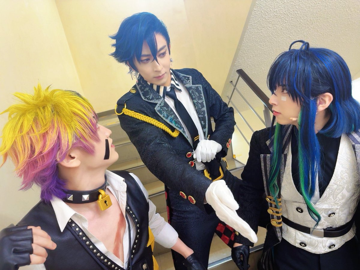 yuto_ando_0529's tweet photo. Butlers’ 歌劇『悪魔執事と黒い猫』
　～天使が来たりし古の塔編～

本日もありがとうございました🍖

初演のハウレスとバスティンとの
剣の稽古シーン懐かしいなぁ。☺️

この3人の関係性大好きなんですよね🙂‍↕️
#あくステ #ロノ https://t.co/scWGKcmaVG