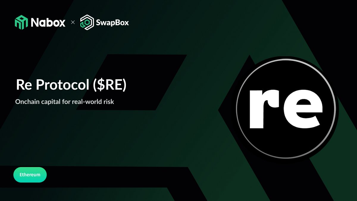 naboxwallet's tweet photo. 🔔 $RE is now live on #NaboxWallet Swap! @re

Tap “Swap” on the homepage or head here👇
https://t.co/XNQlsz02wp https://t.co/Z2s1LDs9Sw